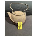 Antique Cast Iron, Swivel Lid Kettle
