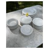 Vtg White Ceramic Dishes