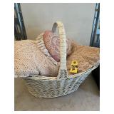 Large Basket Of Pillows