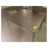 Folding Card Table 34 X 34