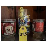 Vtg Raggedy Ann & Andy And Smurf Glasses