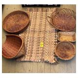 New Throw Rug And Baskets