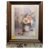 Pink Peonies Signed Ann Chen 23.5' X 19.5'