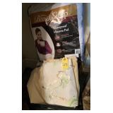 Crate Of Sheets, Blankets & Pads