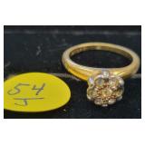 18 K Gold Filled Ring Size 7  3.1 Grams