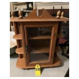 Vtg Curio Tabletop Display Cabinet