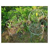 2 Wrought Iron Ice Cream Parlor Chairs