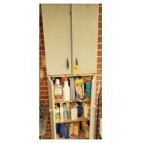 Wooden Cabinet And Contents