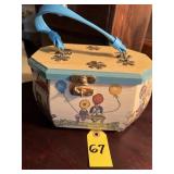 1960's Decoupaged Wooden Purse