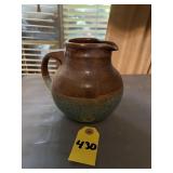 Signed Pottery Pitcher