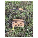Metal & Wicker Magazine Holder