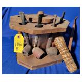 Vintage Tobacco Pipe Rack & Pipes