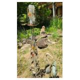 Bird Feeder & Cranes