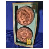 1877 Indian Head Penny Wall Plaques