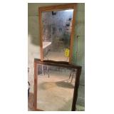 2 Mirrors 20 X 29 & 14 X 49