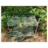 Vintage Metal Tea Cart