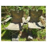 2 Folding Lawn Chairs