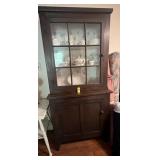 Vintage Primitive Walnut Storage Cabinet