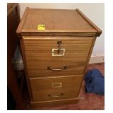 Wooden 2 Drawer File Cabinet