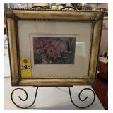 Bunny Print 4/350 Signed Ivell & Easel