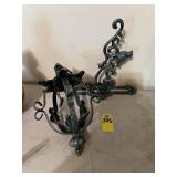 Metal Art Nouveau Wall Candle Holder