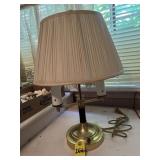 Vtg Brass Bouillotte Style Table Lamp