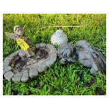 Yard Concrete Angels & Bird