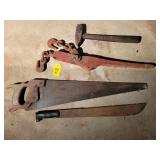 Chain Binder, Saw, Machete & Hammer
