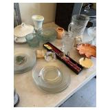 Assorted Glassware And Misc