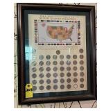 Framed State Quarters * Missing Alaska *