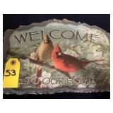 Songbirds Of The Season ' Welcome' Sign