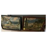 2 Vintage Prints 15.5'x19.5'