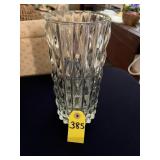 1960's Fidenza Vetraia Heavy Pressed Glass Vase