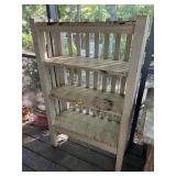 Vtg Wooden Shelf 50' Hx 30.5' Wx 13' D
