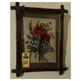 Vintage Needlepoint 'poppies'