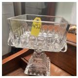 Vtg Jeanette Glass ' Wedding Box' Candy Dish