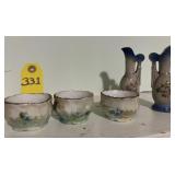 3 Mid 1800's Salts Cellars And