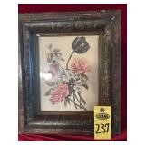 Vtg ' Bouquet Of Tulips,peonies & A Branch From An