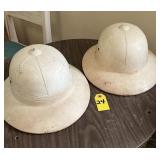 2 Safari Style Helmets