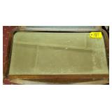 Beveled Mirror, Wood Frame 22 1/2" X 11 1/2"