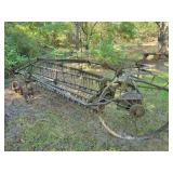 Antique Ground Drive Side Delivery Hay Rake 12