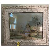 Vintage Rural Winter Print 27" X 23"