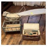 Toy Crib, Stroller, Ironing Bd. & Diaper Bag