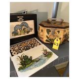 2 Retro Wooden Purses **