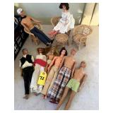 Barbies, Kens And Furniture