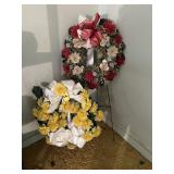 2 Cemetary Wreaths