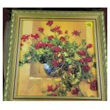 Framed Floral Print 31" X 31"
