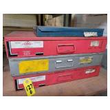 Vintage Metal Parts Storage Drawers W/