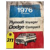 1976 Plymouth Voyager Manual