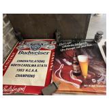 6 Budweiser Posters- One 1983 N C A A Championship